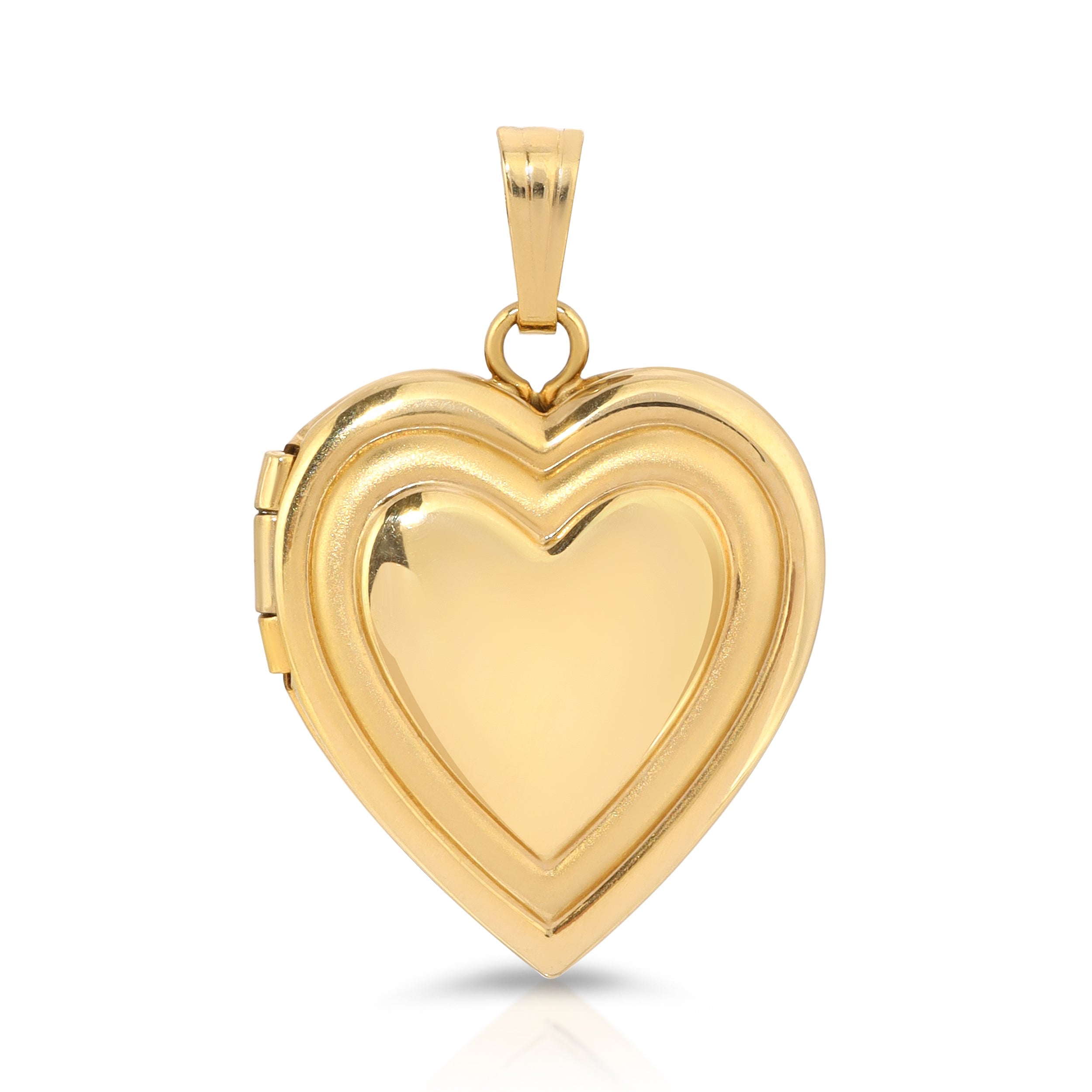 Solid gold store heart locket