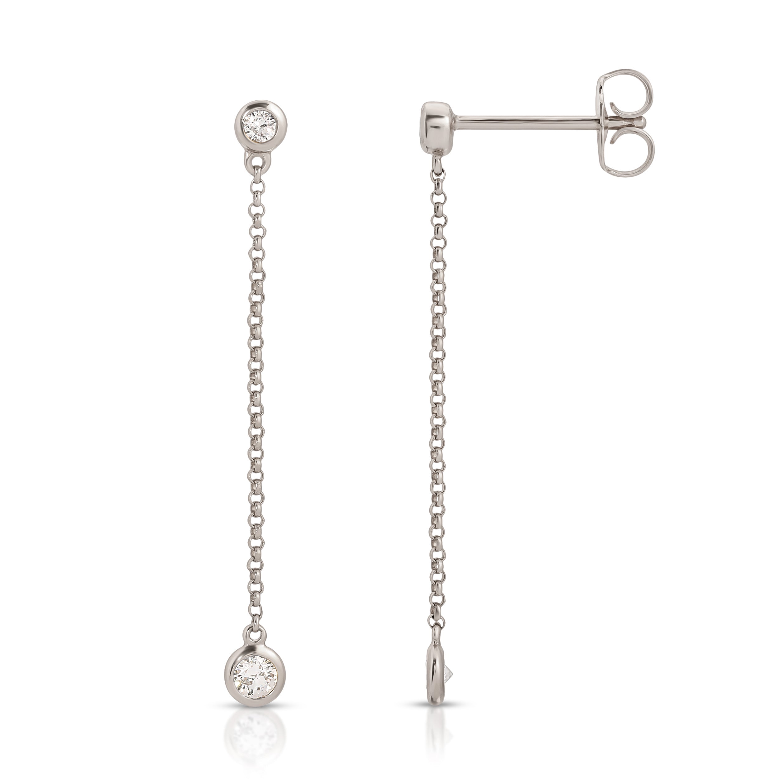 Diamond clearance string earrings